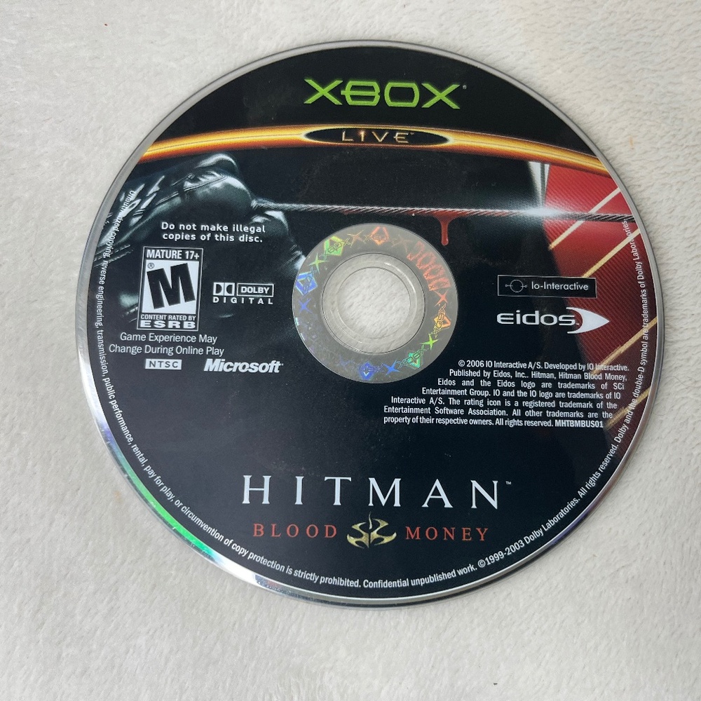 Hitman: Blood Money - Xbox DISC ONLY